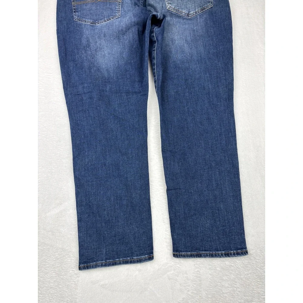 Lucky Brand 410 Athletic Straight Mens 40x30 Jeans Blue Denim Medium Wash